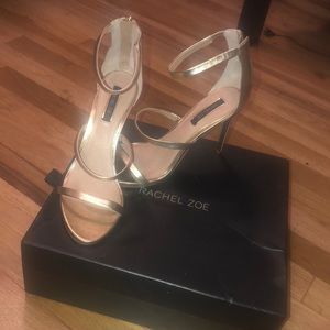 Rachel Zoe VIV-CRACKED METALLIC NAPPA SIZE 8.5